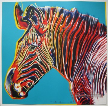 Zebra Andy Warhol Peinture à l'huile